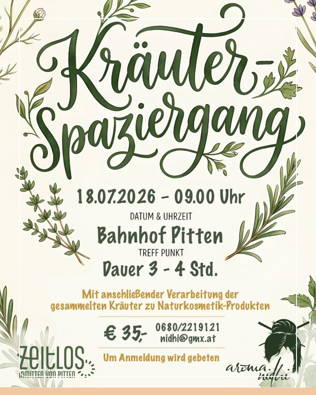 Mehr über den Artikel erfahren Kräuter Spaziergang!