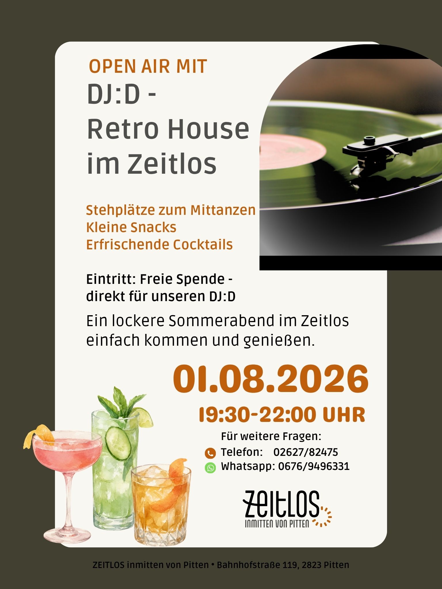 Mehr über den Artikel erfahren DJ :D im Zeitlos!